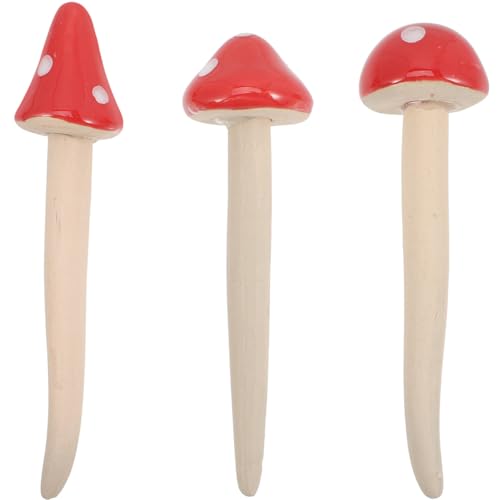 MOBUTOFU Keramik Garten Pilz Figur Set Dekorative Statue Für Ästhetik von MOBUTOFU