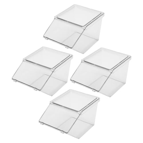 MOBUTOFU 4 Stück Teiliges Kunststoff Tee Aufbewahrungsbox mit Deckel Stapelbarer Tee Beutel Organizer Kompakte Transparente Kunststoffbox für Zucker und Kaffeepackungen Platzsparend für MOBUTOFU 4 Stück Teiliges Kunststoff Tee Aufbewahrungsbox mit Deckel Stapelbarer Tee Beutel Organizer Kompakte Transparente Kunststoffbox für Zucker und Kaffeepackungen Platzsparend für von MOBUTOFU