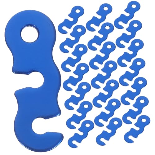 MOBUTOFU 40 Stück Aluminiumlegierung Abspannseil Spanner mit DREI Design Windresistent für Zelt Abspannleinen Camping und Outdoor Aktivitäten von MOBUTOFU