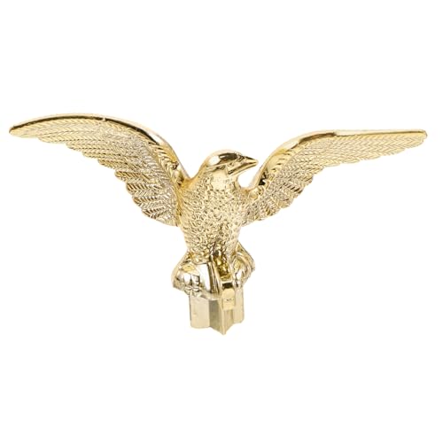 MOBUTOFU Adler Kopf Fahnenmast Dekoration für Garten Langlebiges Ornament Hochwertigem und Installieren für Außen und Innenbereiche von MOBUTOFU