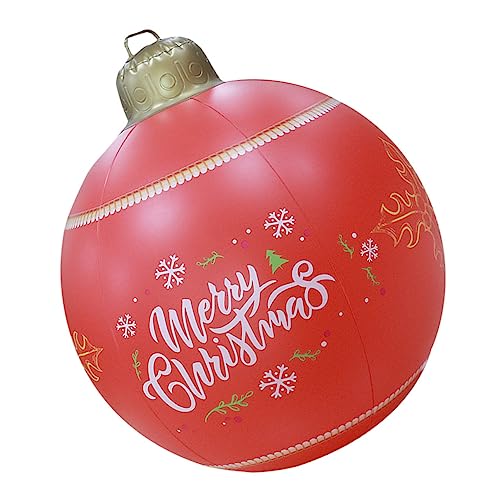 MOBUTOFU Aufblasbare Weihnachtskugel Groß Gartendeko Rot Wetterfest Robust Weihnachtsfest Außenbereich MOBUTOFU Aufblasbare Weihnachtskugel Groß Gartendeko Rot Wetterfest Robust Weihnachtsfest Außenbereich von MOBUTOFU