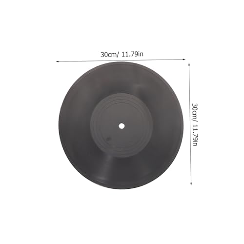 MOBUTOFU DIY Schallplatten Dekoration Simulierte Vinyl Schallplatte mit Farben Stiften und Sockel Kreative Graffiti Wand und Tischdeko für Party und Raumgestaltung von MOBUTOFU