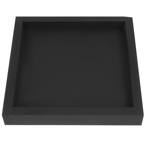 MOBUTOFU Dicker Auslaufsicherer Kunststoff Blumentopfuntersetzer Quadratisch rutschfest Tragfähig Vielseitig für Haushalt Balkon Innenbereich Wetterfest Langlebig Dunkles Design von MOBUTOFU