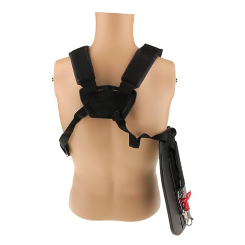 MOBUTOFU Doppel schultergurt für Rasentrimmer mit Gepolstertem Tragegurt und Verstellbarem Taillengurt für Längeren Tragekomfort bei Gartenarbeit Passend für Rasentrimmer und Freischneider von MOBUTOFU