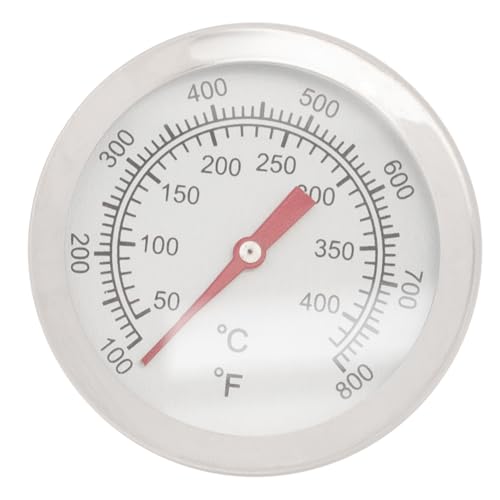 MOBUTOFU Edelstahl Ofenthermometer mit Ablesbarer Anzeige Robustes Bbq Grill Thermometer Schnelles Ablesen Praktisch für Backofen Elektroherd und Räucherofen für Präzise von MOBUTOFU