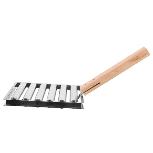 MOBUTOFU Wurstroller Rack mit Holzgriff für BBQ und Outdoor Grill Grillzubehör für Camping Picknick und Lagerfeueraktivitäten von MOBUTOFU