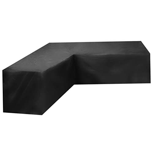 MOBUTOFU Förmige Outdoor Sofa Schutzhülle Oxford Winddicht Gartenmöbel Abdeckung Ecksofa Schutzbezug mit Kordelzug für Terrasse und Patio von MOBUTOFU