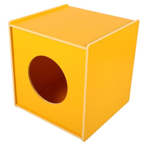 MOBUTOFU Gelbe Spendenbox Würfelförmige Wahlurne Lottobox aus Langlebigem Leichtem Material für Partys Spiele und Sammelaktionen von MOBUTOFU