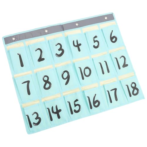 MOBUTOFU Hängender Wandtasche Organizer Fächer Oxford Handy Aufbewahrungstasche Türhängend für Klassenzimmer Schlafzimmer Büro mit Metallhaken und Vielseitiger Aufbewahrung von MOBUTOFU