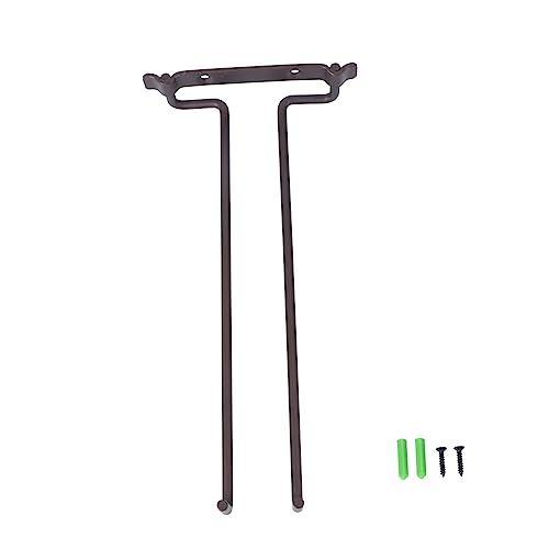 MOBUTOFU Hängender Weinglashalter aus Einzelner Reihenhalter für Weingläser Wandmontiertes Weinregal Mattem Bronze Stabiles Aufbewahrungsregal für Bar Küche Restaurant Party von MOBUTOFU
