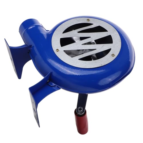 MOBUTOFU Handbetriebener Grillgebläse aus Robustem Eisen Tragbarer Bbq für Schnelles Anzünden Praktisches Outdoor Feuer Blasgerät für Camping Picknick und Holzkohlegrill von MOBUTOFU