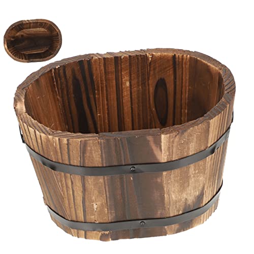 MOBUTOFU Holzpflanzgefäß Rustikaler Blumentopf Kleiner Holzpflanztopf Für Sukkulenten Bonsai Als Dekoration Aufbewahrungsbox Schreibtisch MOBUTOFU Holzpflanzgefäß Rustikaler Blumentopf Kleiner Holzpflanztopf Für Sukkulenten Bonsai Als Dekoration Aufbewahrungsbox Schreibtisch von MOBUTOFU