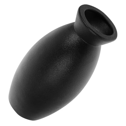 MOBUTOFU Keramik Vase Schwarz für Blumenarrangements Dekorative Tischvase im Chinesischen Landhausstil Robuste Keramik Blumenvase für Bücherregal und Innenbereich Vielseitige Deko Vase für von MOBUTOFU