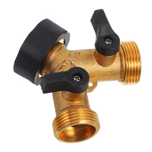 MOBUTOFU Kupfer Waschmaschinen Wasserverteiler Y Ventil mit Einstellbarem Durchfluss Robuster Gartenschlauch Adapter Doppelte Wasserhahn Verteiler für Spigot und Wasserleitung Tragbar und MOBUTOFU Kupfer Waschmaschinen Wasserverteiler Y Ventil mit Einstellbarem Durchfluss Robuster Gartenschlauch Adapter Doppelte Wasserhahn Verteiler für Spigot und Wasserleitung Tragbar und von MOBUTOFU