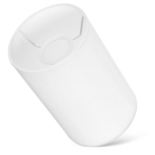MOBUTOFU Lampenschirm Tischlampe Rund Stoff Lampenschirm Fassung Leicht Montierbar Modernes Design Sanftes Licht Wohnliches Flair von MOBUTOFU