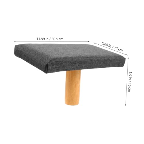 MOBUTOFU Meditationsbank Holz mit Polster Mittelgroß Zen Hocker für Meditation Knien Yoga Sitzstuhl Ab Geeignet Ergonomisch Robust Vielseitig für Gebet und Balanceübungen von MOBUTOFU