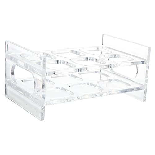MOBUTOFU Schnapsglashalter für Bar und Party Transparenter Reihiger Shotglas Organizer mit Fächern Leichtes Display Regal für Schnapsgläser und Getränkebecher von MOBUTOFU
