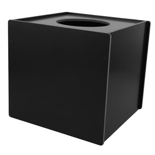 MOBUTOFU Schwarze Lotteriebox Große Kapazität Robuste Raffle Box für Spenden Abstimmungen und Partyspiele Vielseitig für Firmenfeiern Geburtstage und Events von MOBUTOFU