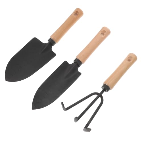 MOBUTOFU Teiliges Gartenwerkzeug Holzgriff Kohlenstoffstahl Gartenschaufel Breit Schmal Rechen Robustes Handgerät zum Lockern Boden Pflanzenreste Entfernen Leicht und Rostfrei für MOBUTOFU Teiliges Gartenwerkzeug Holzgriff Kohlenstoffstahl Gartenschaufel Breit Schmal Rechen Robustes Handgerät zum Lockern Boden Pflanzenreste Entfernen Leicht und Rostfrei für von MOBUTOFU