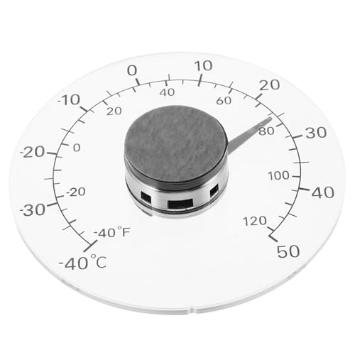 MOBUTOFU Traditionelles Fensterthermometer mit Selbstklebendem Wasserdichtem Design Präziser Temperaturmessung in Celsius und Fahrenheit Robustes Thermometer für Innen Außenbereich für von MOBUTOFU