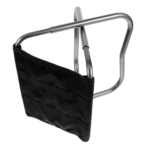 MOBUTOFU Tragbarer Faltbarer Campinghocker Stabiler Klappstuhl mit Metallgestell für Erwachsene und Vielseitiger Outdoor Angelhocker und Gartenstuhl Silber MOBUTOFU Tragbarer Faltbarer Campinghocker Stabiler Klappstuhl mit Metallgestell für Erwachsene und Vielseitiger Outdoor Angelhocker und Gartenstuhl Silber von MOBUTOFU