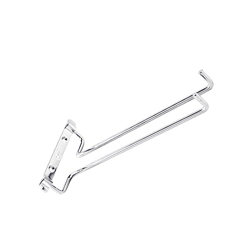 MOBUTOFU Verchromter Weinregal Wandhalter für Reihe Hängende Weingläser Stabiler Glashalter für Bar Restaurant und Zuhause Platzsparendes Display für Stielgläser von MOBUTOFU