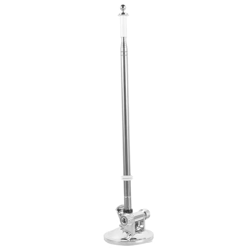 MOBUTOFU Verstellbarer Fahnenmast Halter aus Edelstahl mit Saugnapf für Auto Motorrad und Offroad Stabile Befestigung Glatten Oberflächen Langlebig und Windfest Ausziehbar für von MOBUTOFU