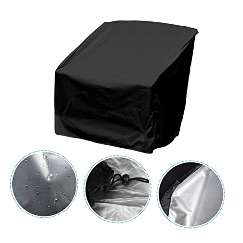 MOBUTOFU Wasserdichte Gartenstuhl Abdeckhaube aus Robustem Oxford- Große Schutzhaube für Balkonmöbel Wetterfest Staubdicht Langlebig und Einfach zu Verwenden für Outdoor-möbel Schutz von MOBUTOFU