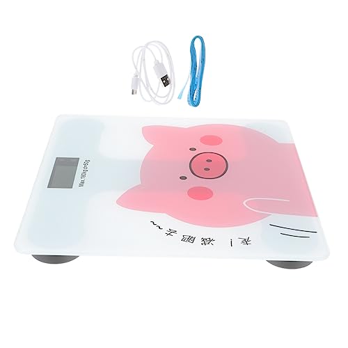 MOBUTOFU Wiederaufladbare Digitale Körperwaage für Zuhause Cartoon Design Hohe Große Kapazität Automatischer Shutdown für Badezimmer und Schlafzimmer MOBUTOFU Wiederaufladbare Digitale Körperwaage für Zuhause Cartoon Design Hohe Große Kapazität Automatischer Shutdown für Badezimmer und Schlafzimmer von MOBUTOFU