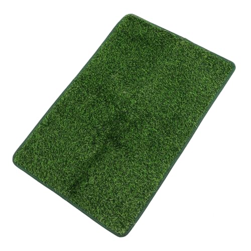 MOBUTOFU Wiederverwendbare Waschbare Haustier Urinunterlage aus Strapazierfähigem Rutschfestem Material mit Lebendigem Grasdesign Saugfähige Dekorative Hunde und Katzenunterlage für von MOBUTOFU