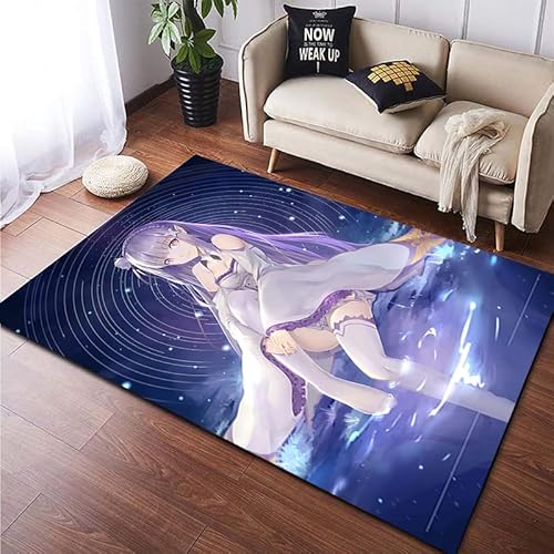 Anime Carpet 3D Printing of Living Room Bedroom Carpet This Fluffy Carpet is Made of 100% Polyester Fiber with A Soft Touch and is Friendly to Pets and Children80X120Cm von MOBYAT