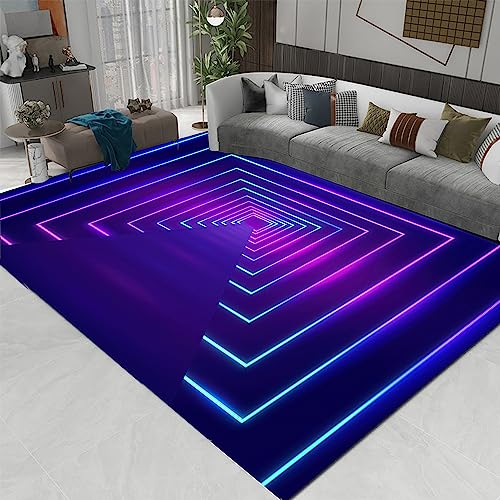 MOBYAT LED-beleuchteter TeppichModerner TeppichEs kann den Boden vor dem Verrutschen schützen und ihn sicherer und komfortabler machen150x180cm von MOBYAT