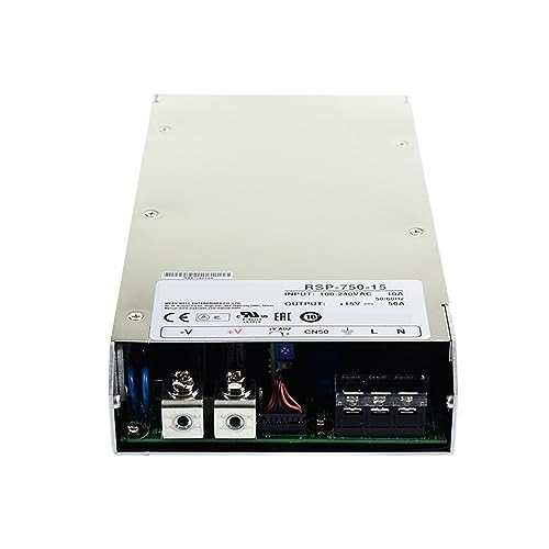 RSP-750-15 Schaltnetzteil 110 V/220 V AC auf 15 V DC 50 A 750 W Transformator PFC programmierbares Netzteil, 1 Stück (Farbe: RSP-750-12) von MOBYAT