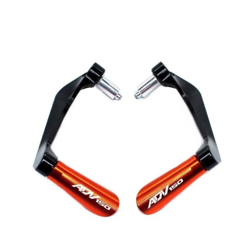 MOCALUX Motorradlenker Handschutz Für ADV150 2019-2021 Motorrad-Lenkergriffschutz Bremskupplungshebelschutz(Orange) von MOCALUX