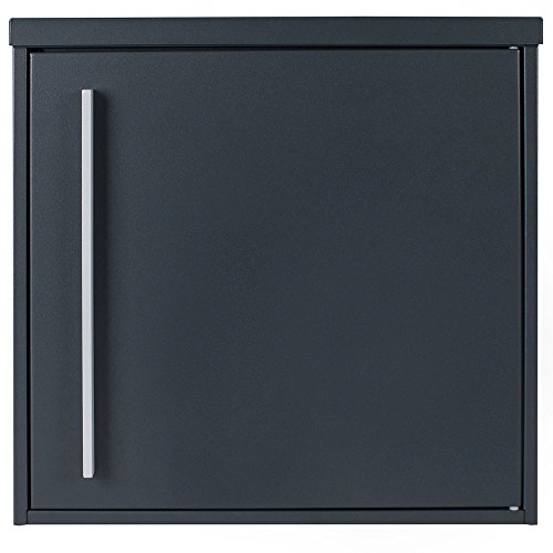 MOCAVI Box 101R Briefkasten anthrazit-grau (RAL 7016), rostfrei & wetterfest, modernes Design, extra groß für DIN A4, matt, pulverbeschichtet, deutsche Premium-Qualität, ideal für Außenbereich von MOCAVI