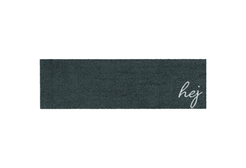 MOCAVI Fußmatte Läufer klein 30 x 100 cm Mat Hej anthrazit randlos, Läufer klein, Höhe: 300 mm von MOCAVI
