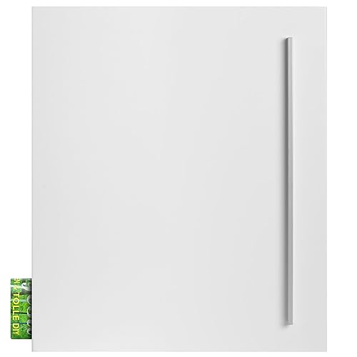 MOCAVI Box 110 Design-Briefkasten mit Zeitungsfach signal-weiß (RAL 9003) Wandbriefkasten mit Zeitungsrolle Postkasten groß mit Schloss Paketbox modern wetterfest deutsche Qualität von MOCAVI