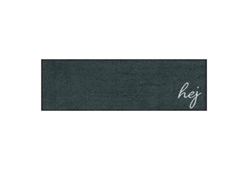MOCAVI Fußmatte Läufer klein 30 x 100 cm Mat Hej mit Rand anthrazit, Läufer klein, Höhe: 300 mm von MOCAVI