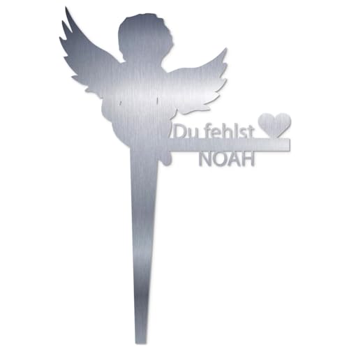 MOCAVI Grabstecker Engel wetterfest & personalisiert Edelstahl V4A Grabschmuck Andenken letzter Gruß liebevolles Grabschild Grabschmuck für Allerheiligen und Totensonntag Motiv Noah MOCAVI Grabstecker Engel wetterfest & personalisiert Edelstahl V4A Grabschmuck Andenken letzter Gruß liebevolles Grabschild Grabschmuck für Allerheiligen und Totensonntag Motiv Noah von MOCAVI