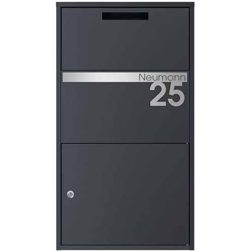 MOCAVI Paketbox 56 - Großer Paketkasten anthrazit/Edelstahl | Paketannahmebox personalisiert | Sichere Paketannahme mit Schloss | Wetterfeste Paketstation RAL 7016 | Ideal für moderne Wohnstile MOCAVI Paketbox 56 - Großer Paketkasten anthrazit/Edelstahl | Paketannahmebox personalisiert | Sichere Paketannahme mit Schloss | Wetterfeste Paketstation RAL 7016 | Ideal für moderne Wohnstile von MOCAVI