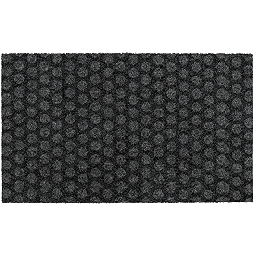 MOCAVI Mat 330 Fußmatte waschbar randlos 60x100 cm anthrazit-grau (RAL 7016) Schmutzfangmatte Punkte Fußabtreter Sauberlaufmatte, Türvorleger grau von MOCAVI