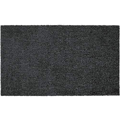 MOCAVI Mat Fußmatte waschbar randlos 60x100 cm anthrazit-grau (RAL 7016) Schmutzfangmatte Uni Fußabtreter Sauberlaufmatte, Türvorleger grau von MOCAVI