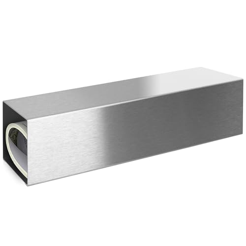 MOCAVI Zeitungsfach ZF 1 Edelstahl, moderne Design-Zeitungsrolle, Zeitungsbox eckig von MOCAVI