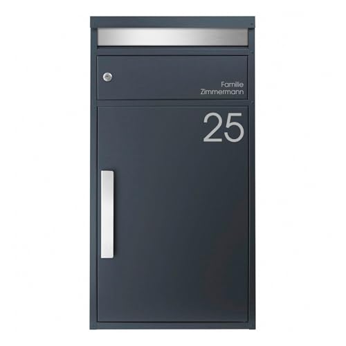 Paketbriefkasten anthrazit matt mit Personalisierung Hausnummer und Name freistehend robust MOCAVI PBox 65F NF81A Design-Paketkasten modern großer Standbriefkasten Paketbox Paketkasten Paketbriefkasten anthrazit matt mit Personalisierung Hausnummer und Name freistehend robust MOCAVI PBox 65F NF81A Design-Paketkasten modern großer Standbriefkasten Paketbox Paketkasten von MOCAVI
