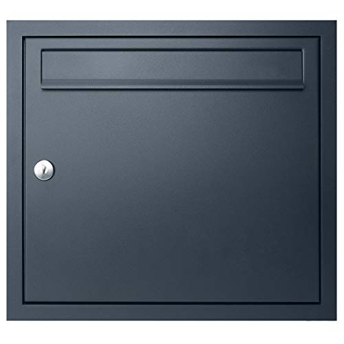MOCAVI UP1 Unterputz-Briefkasten anthrazit-grau RAL 7016 moderner wetterfester rostfreier Einbaubriefkasten hochwertiger Qualitäts-Postkasten stilvolles Design sicherer Postempfang langlebig robust von MOCAVI