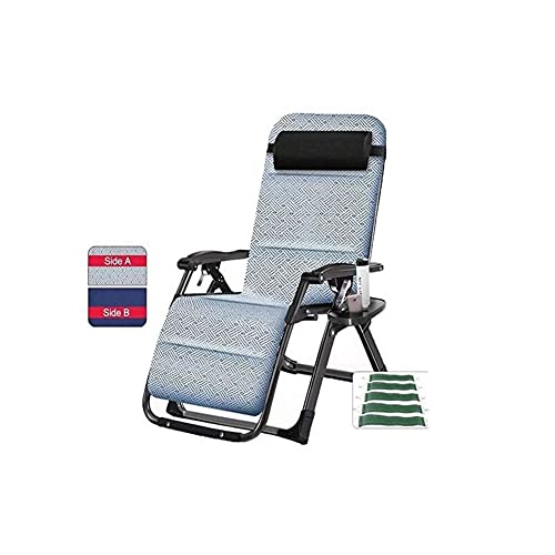 MOCHIYIA Sun Lounger Gartenstühle Klappstuhl Camping Stühle Zero Gravity Patio Liege Stuhl Klappstuhl im Garten & draußen Liegestuhl für Garten Strandpool mit Kissen unterstützt bis zu 200kg von MOCHIYIA