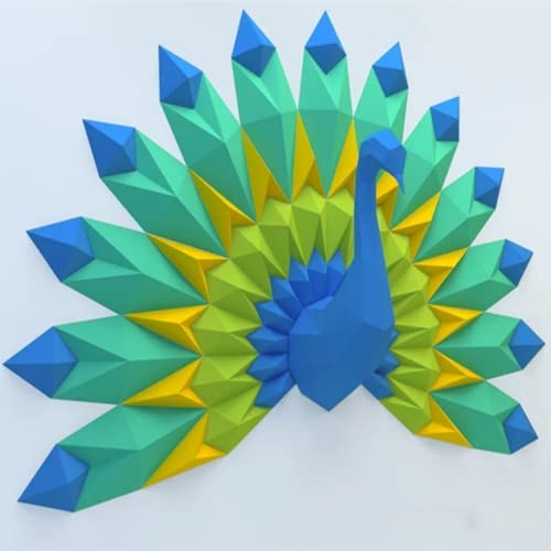 MOCIUN 74CM Peacock Papercraft Peacock DIY Sculpture Create 3D Papercraft Peacock Origami Peacock Paper Model Home Decoration MOCIUN 74CM Peacock Papercraft Peacock DIY Sculpture Create 3D Papercraft Peacock Origami Peacock Paper Model Home Decoration von MOCIUN