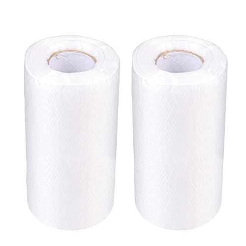 MOCNT 2 Stk Klebeband mit Folie Abdeckfolie mit Klebeband für Maler Gewebe Masker Tape Abdeckfolie Band Lackierfolie Staubdicht Autolackierung Abdeckung 300cm x 20m von MOCNT