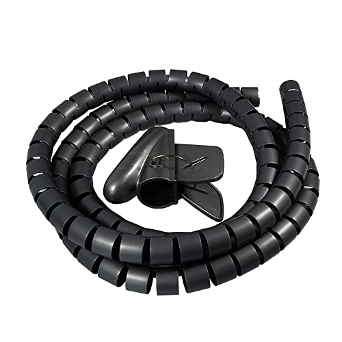 MOCNT 22mm Kabelschlauch Flexibler Kabelspirale Kabelmanagement Kabelkanal Kabelschutz Spiralkabelschlauch Selbstschließender Bündeln Kabel Isolierschlauch Kabelhülle 3Meter von MOCNT
