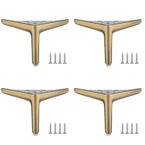 MOCNT 4 Stück Metall Möbelfüße 10cm Ersatz Schrankfüsse Modernes Dreieck Möbelbeine Schrank füße Sofa Tischbeine TV-Schränke Metallische Möbelfüße Metallmöbelbeine Bronze MOCNT 4 Stück Metall Möbelfüße 10cm Ersatz Schrankfüsse Modernes Dreieck Möbelbeine Schrank füße Sofa Tischbeine TV-Schränke Metallische Möbelfüße Metallmöbelbeine Bronze von MOCNT